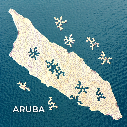 Aruba | Houten Puzzel  | Chaos serie | 86 stukjes