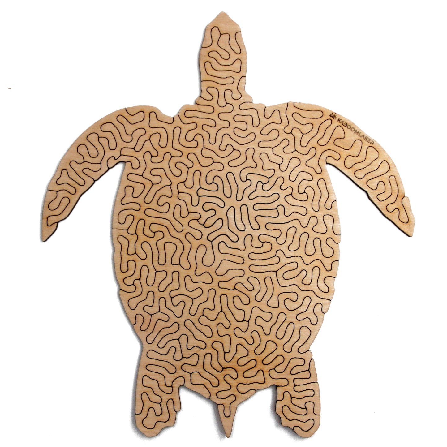 Zeeschildpad | Houten Puzzel | Entropy serie | 59 stukjes - kaboomlaser