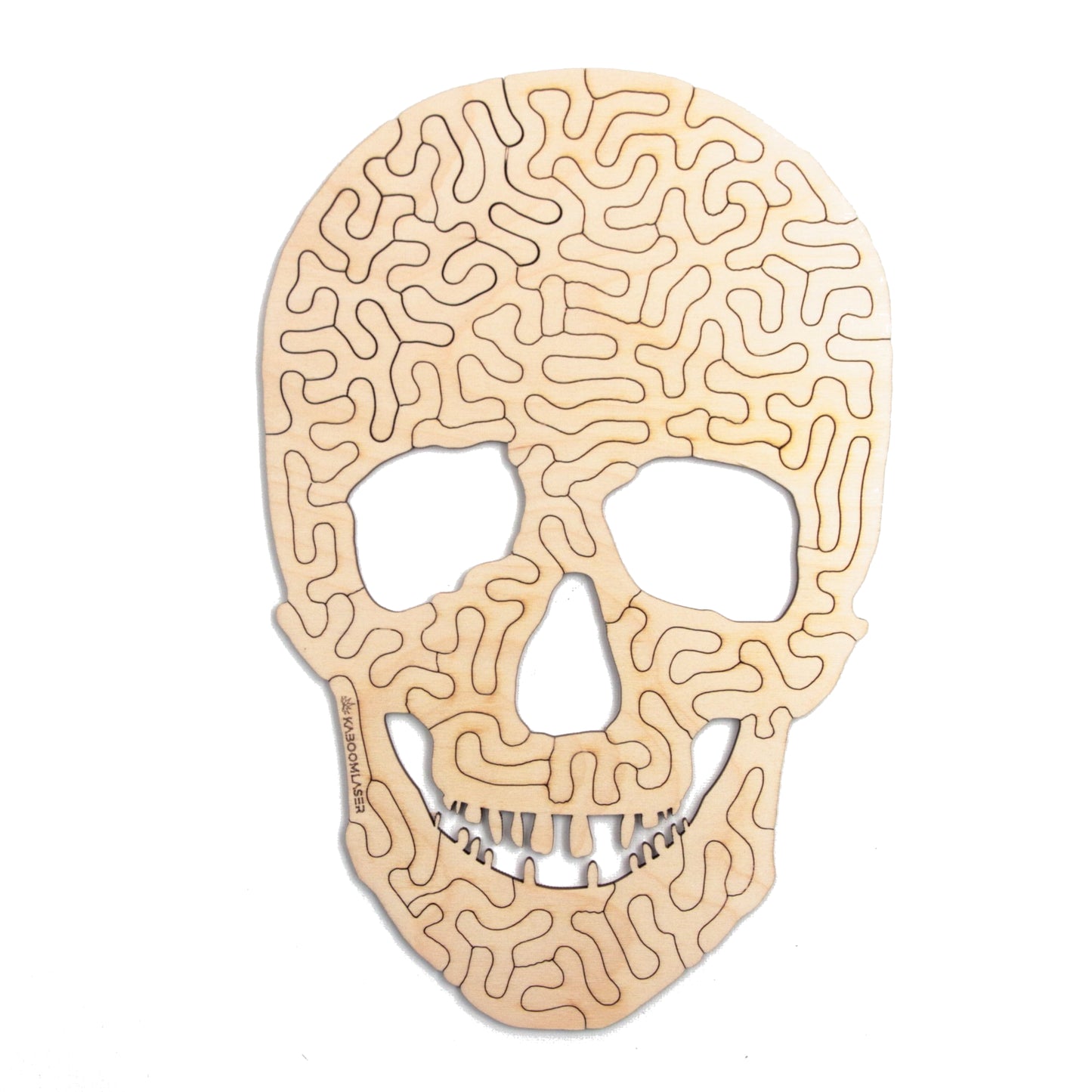 Skull | Houten Puzzel | Entropy serie | 51 stukjes - kaboomlaser