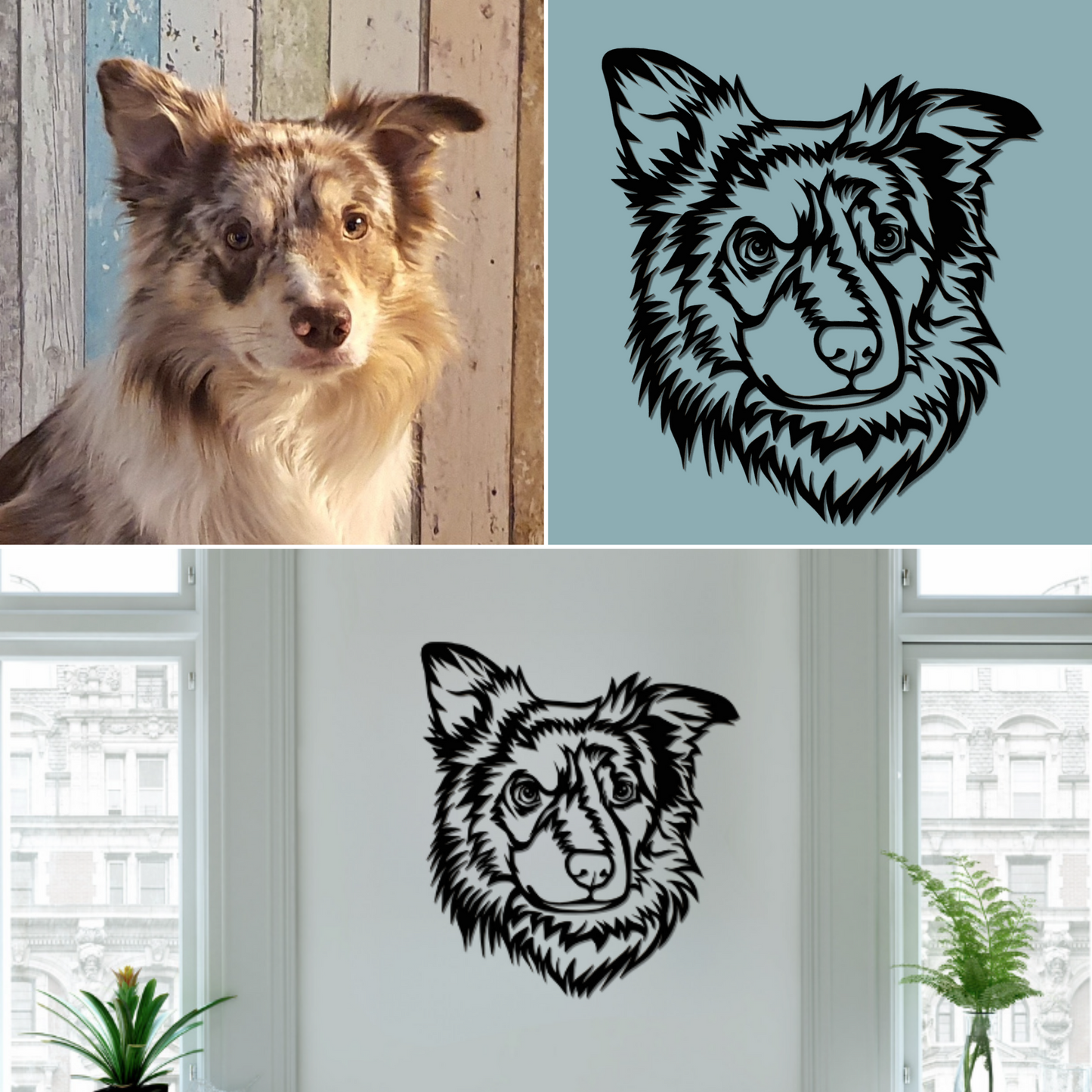 Eine einzigartige Wanddekoration Ihres eigenen Haustieres!