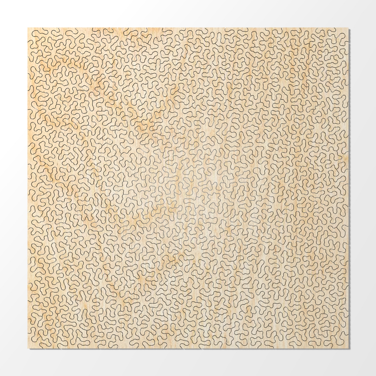 FIELDS | Wooden Puzzle | code+wood generative art puzzles
