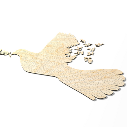 Dove of Peace | Wooden Puzzle | Chaos series | 150 pieces