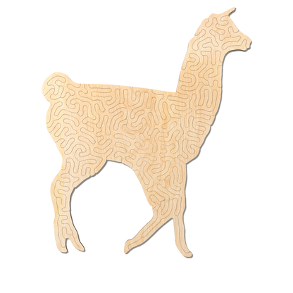 Alpaca | Wooden Puzzle | Entropy series | 49 pieces