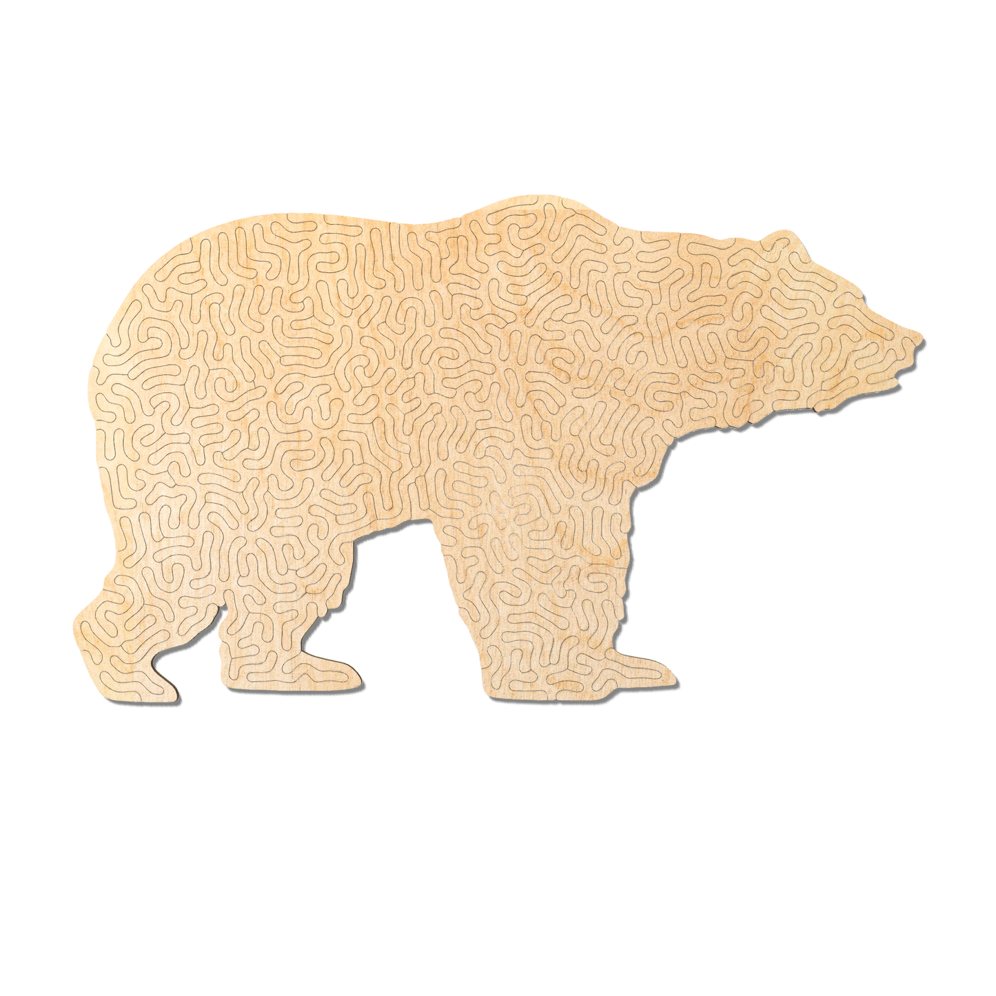 Bear | Wooden Puzzle | Entropy series | 77 pieces