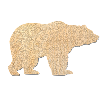 Bear | Wooden Puzzle | Chaos series - 100 pieces