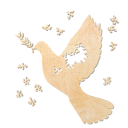 Dove of Peace | Wooden Puzzle | Chaos series | 150 pieces