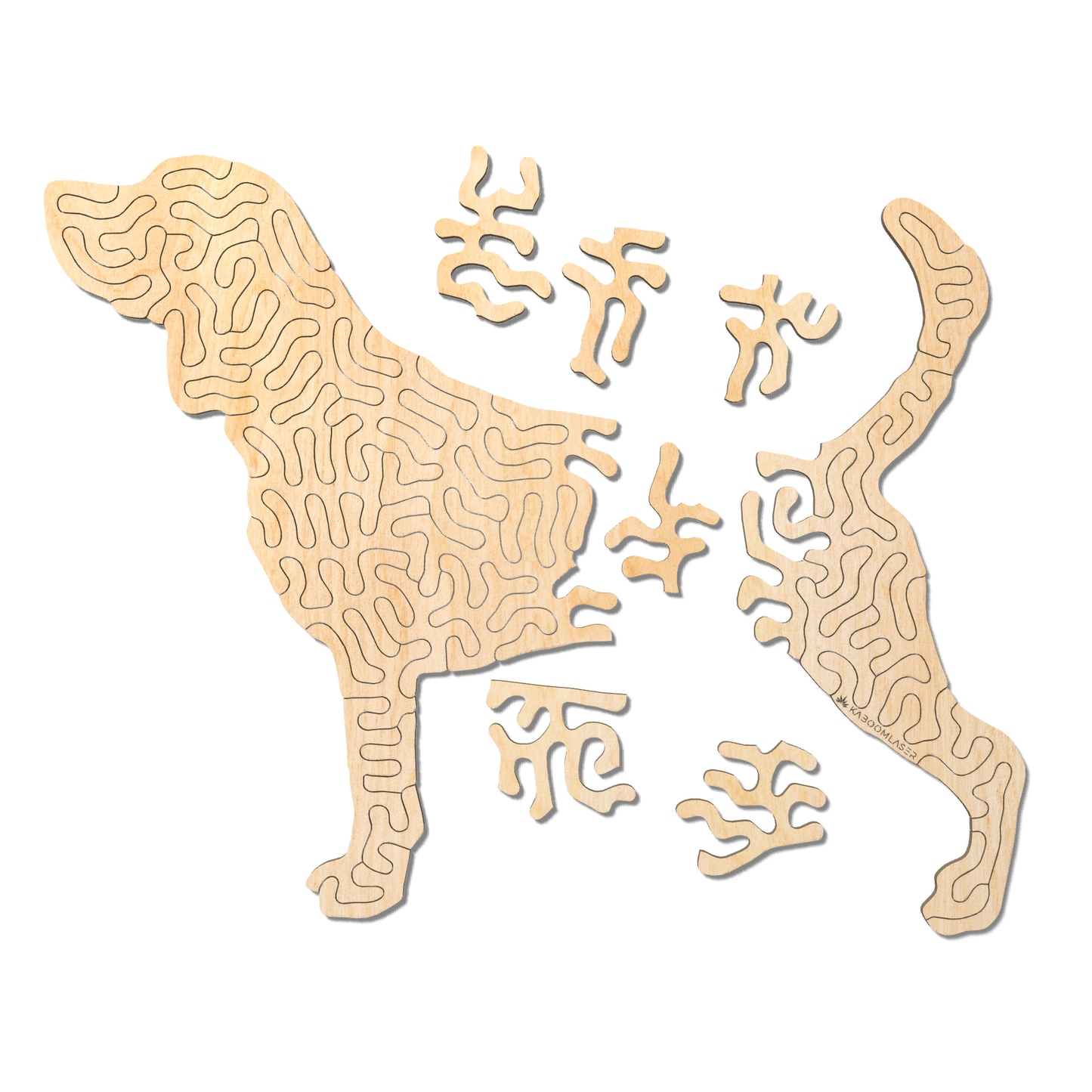 Hond | Houten puzzel | Entropy serie | 38 stukjes