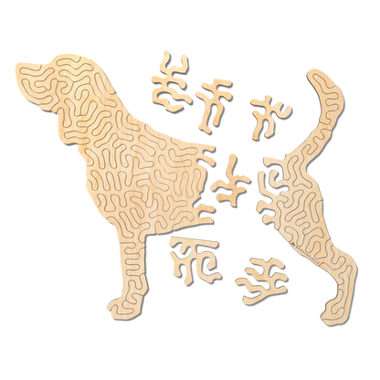 Hond | Houten puzzel | Entropy serie | 38 stukjes