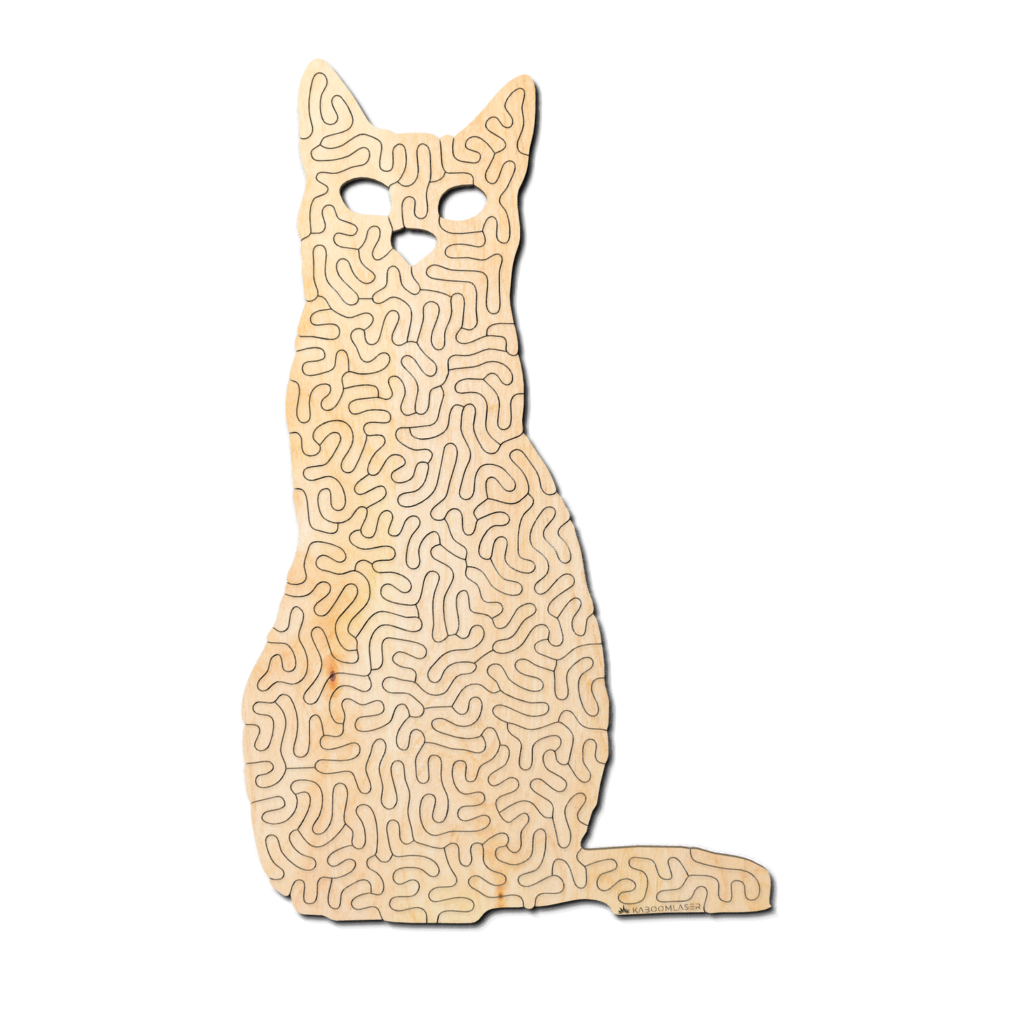 Cat | Wooden Puzzle | Entropy series | 68 pieces
