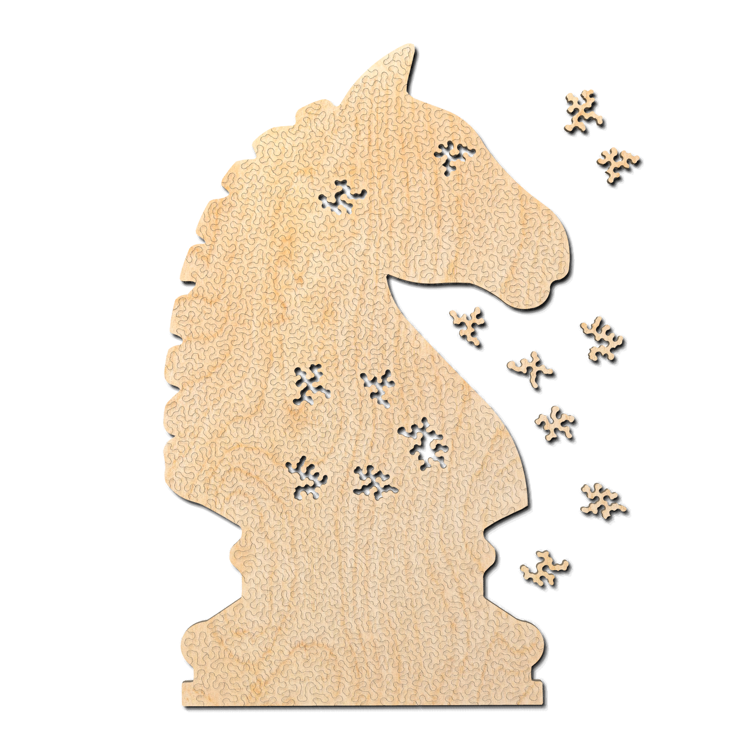Pferde Schachfigur | Holzpuzzle | Chaos-Serie | 350 Stück