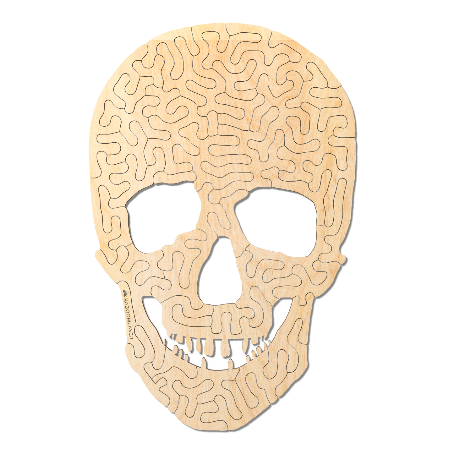 Skull | Wooden Puzzle | Entropy series | 51 pieces