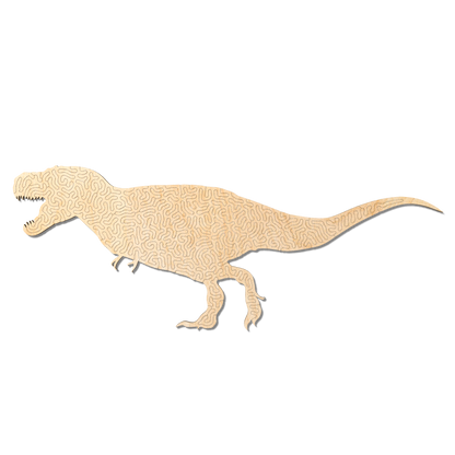 T-Rex | Wooden Dinosaur Puzzle | Entropy series | 78 pieces