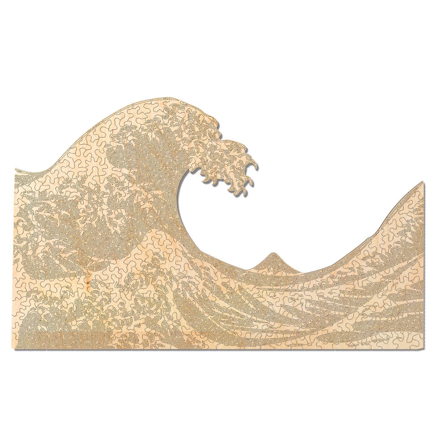 Die große Welle | Holzpuzzle | Chaos-Serie | 293 Teile | Meisterwerk-Sammlung
