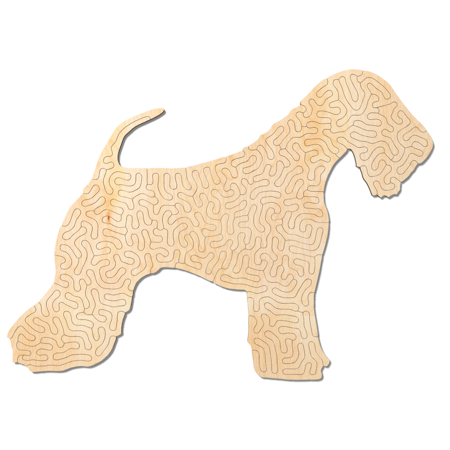 Soft Coated Wheaten Terrier | Houten Puzzel | Entropy serie | 69 stukjes