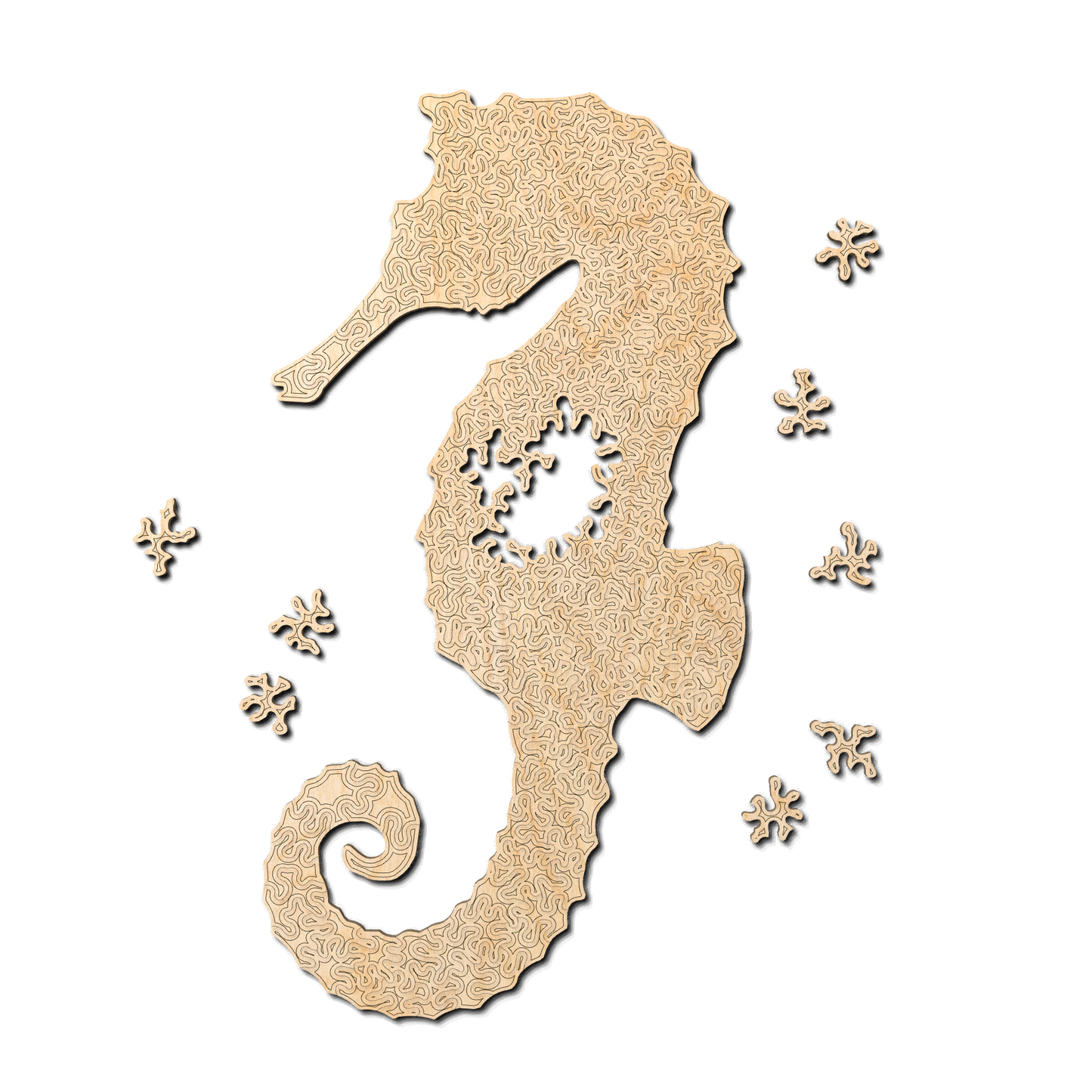 Seahorse | Wooden Puzzle | Chaos series - 150 pieces